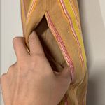 Anthropologie ARLENE LINEN BLEND JUMPSUIT STRIPES YELLOW 4/SMALL Photo 6