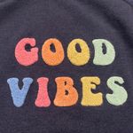 Wildfox Women’s Rainbow Good Vibes Graphic Oversized Crewneck Sweatshirt Size XL Photo 2