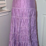 Garnet Hill Tiered Silk Boho Skirt Photo 0
