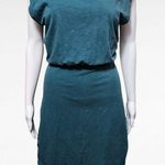 Matilda Jane  Good Hart An Evening Date Teal & Lime Ruched Dress Size Medium Photo 0