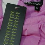 Just Love Sleeveless Halter Dress   Purple Paisley Matte Jersey  Dress Size 1X Photo 9