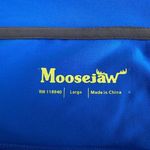 New Moosejaw Women's Large Yoga Jacket Lightweight Bright Blue Logo Zip Coat Photo 6