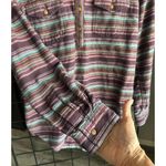 Ariat Womens Billie Jean Shirt Small Maroon Popover Western Photo 2