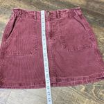 American Eagle  Corduroy Mini Skirt Women’s Size 6 Reddish Pink Super Stretch Photo 3