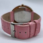 TKO ORLOGI 40mm large case rose gold tone white dial pink leather band runs Photo 3