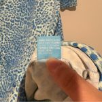 J. McLaughlin  Catalina Cloth Sage Ruched Side Sheath Dress Animal Print Blue XS Photo 5