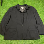 Pendleton Vintage  black 100% wool blazer overcoat classy gothic style (22W) Photo 0