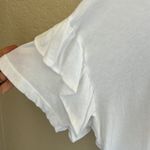 Current/Elliott White Ruffle Roadie Tee Photo 5