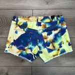 joe's jeans NWOT  Supernova Yellow Blue Tie Dye Cut Off Stretch Jean Shorts 25‎ Photo 2