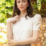 THML Faux Leather Top Photo 0