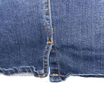 Code Bleu Jean Skirt Size 14 Mini Denim Stretch Dark Wash Flat Front Pockets Blue Photo 5