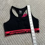 Superdry  Sport Core Essential Sports Bra Women's 2 Black Pink Racerback NWT Photo 3