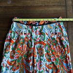 Elie Tahari Multicolor Print Wide Leg Viscose Pants Size Small Photo 5
