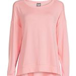 Avia Pink Mesh Back Side Slit Long Sleeve Shirt Photo 0