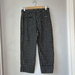 ZARA  Checkered Plaid Pants Cropped Cuff Small Photo 1