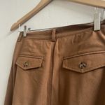 Knot Sisters Cropped Trousers Brown Pinstripe Size Medium High Rise NWT Boutique Photo 6