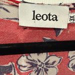 Leota 🎄 Floral Red Wrap Dress Photo 2