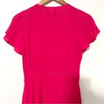 Tuckernuck • francesca short sleeve maxi ruffle
faux wrap dress in hot pink sz S Photo 10