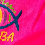 Miro Unit Alla Hot Pink Aruba Destination Souvenir Vibrant Fish Tote NWT 90s Photo 5
