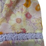 Taylor Orange and Purple Floral Midi Dress Size 8 Photo 6