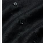 Aritzia NEW  Babaton Button Up Utility Linen Shirt Black Photo 9