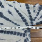 Democracy Tie Dye Pullover Womens XS Blue Metallic Mock Neck Long Sleeve Top Photo 7