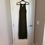 Old Navy  Olive Green High-neck Tiered Maxi Dress Size Large Photo 1