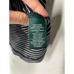 Lauren RL Black White Stripe Crew Neck Tunic Top Womens Size M 3/4 Bell Sleeve Size M Photo 4