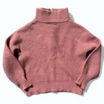 Heartloom  Irene Cowl Neck Button Sweater Pink Rose Medium Photo 2