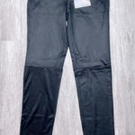 REWASH Black Suede Snakeskin Pants 1/25 Photo 0