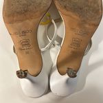 Jimmy Choo  Heels White and Yellow Y2K Vintage Stilettos *heel tips need replaced Photo 7