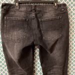 CAbi  Black Slim Boyfriend Jeans dark wash distressed women’s size 12 Photo 7