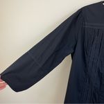 Beguile Sleepwear Black Pintuck Lace Trim Long Sleeve Cotton Shirt Dress Size 1X Photo 3