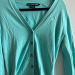 Ralph Lauren Blue Cardigan Sweater V-Neck Knit Photo 2