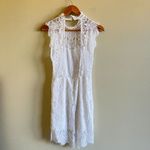 Free People Size XS White Lace Daydreamer Bodycon Open Back Mini Dress Photo 8