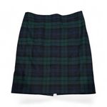 J.Crew green tartan plaid wool pencil skirt 6 Photo 1
