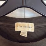 Club Monaco greenâtextured sweater genuine leather elbow sleeves xs Photo 2