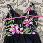 Longitude  Swimdress One Piece Swimsuit Swim Dress Tropical Floral 22W Photo 7