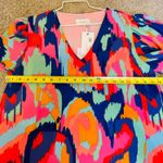 Adrienne Free Spirit Colorful Ikat Blouse Size Large Photo 8