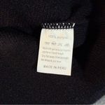 Lacoste VTG Womens S/M Black Cropped Full Zip Mock Neck Knit Cardigan Academia Photo 6