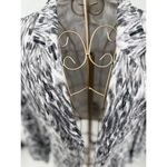 Joie  Womens Black/Gray/White Ikat Print Linen Blazer Jacket Size 4 Photo 2