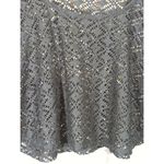 Grass Collection Top Woman's Medium Black Lace Crochet Sheer Cropped Y2K Photo 1