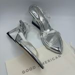 Good American Silver Cinder F*cking Rella Wedge Size 7 NEW Sandals Photo 2