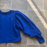 ZARA Royal Blue balloon sleeve sweater Photo 7