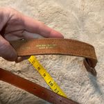 Leather Belt Brown With Rounded Leather Buckle Size Small Womens Photo 6