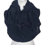 C. Wonder by Christian Siriano Black Infinity Scarf with Metallic Silver Edge Photo 0