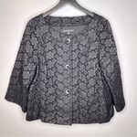 Lafayette 148 New York Black Lace‎ Floral Blazer Jacket Size 12 Photo 0