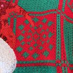 Christmas Sweater Puppy Dog Santa Hat Red Green Womens Medium 33 Degrees Comfy Photo 12