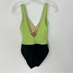 MiracleSuit  Lime Green Black Colorblock Underwire One Piece Swimsuit Photo 4
