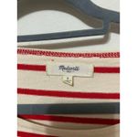 Madewell ‎ Shirttail Tee In Striped Red Small #A6759 Photo 3